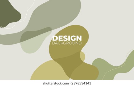 Abstract green background of doodle shapes, lines on green background with blank space in center for text. Minimalist wavy background.