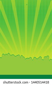 Abstract green background with dots. Vector illustration. Background for banner or poster.

