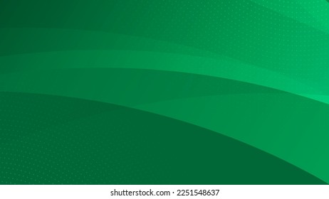 Abstract green background with dynamic curve element. Modern ecological concept for presentation design, website, banners, wallpapers, brochure, posters