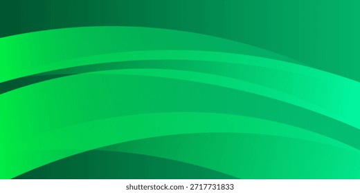 Abstract green background with dynamic curve element. Modern ecological concept for presentation design, website, banners, wallpapers, brochure, posters