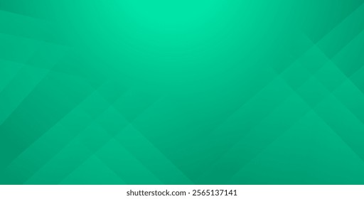 Abstract green background with dynamic line shapes. Vector.