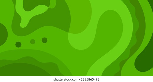 fondo verde abstracto con formas dinámicas