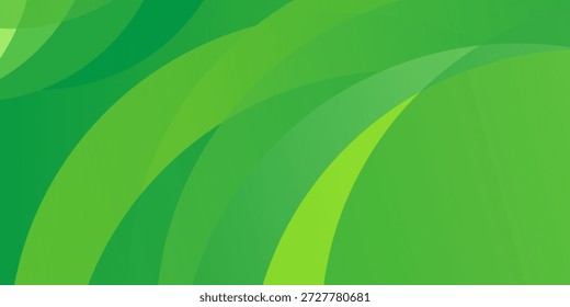 Fundo verde abstrato. Composição de formas dinâmicas. Vetor Eps10
