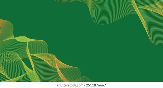 El fondo verde abstracto es elegante y simple