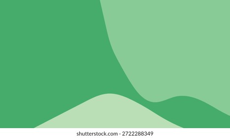 El Abstractas fondo verde con líneas onduladas fluidas y una textura de gradiente claro crea un diseño de Ilustración vectorial moderno adecuado para un Fondo de pantalla de negocios inspirado en la naturaleza o un telón de fondo de Plantilla de Web