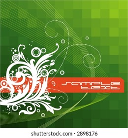 Abstract green background, flayer