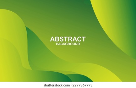 Abstract green background. Fluid shapes composition. Eps10 vector
