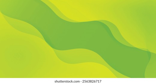 Abstract green background with fluid shapes composition. eps 10