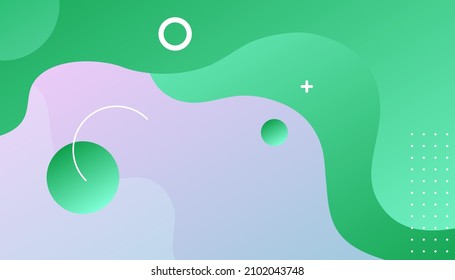 Resumen del estilo del fluido de fondo verde. Apto para el diseño de la presentación. sitio web, base para banners, fondos de pantalla, folletos, carteles
