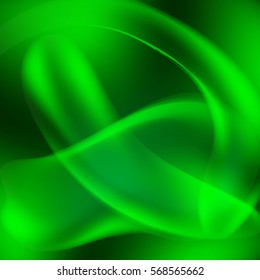 abstract green background with folds