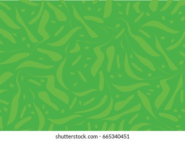 Abstract green background with free style shape - Vector Background Illustration