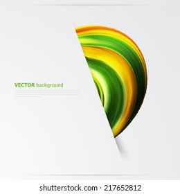 Abstract green background futuristic wavy vector illustration eps10. Business wave corporate background, flyer, brochure design template