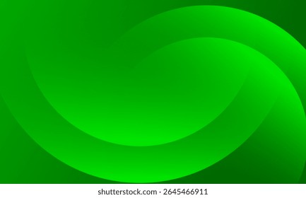 Abstrakter grüner Hintergrund mit geometrischen Kreisen. Vektor-EPS10.