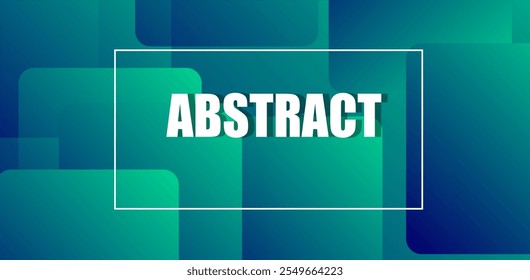 Abstract green background with geometric design made with dynamic shapes ,Futuristic design . Vector .