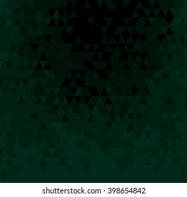 Abstract Green Background. Geometric Illustration.