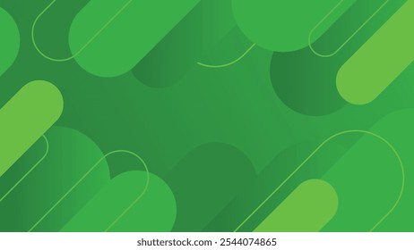 Fondo verde Abstractas Líneas geométricas Fondo de escritorio abstracto Diseño
