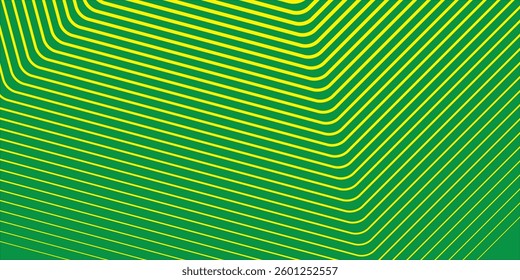 Abstract green background with geometric lines pattern. Futuristic technology concept. 