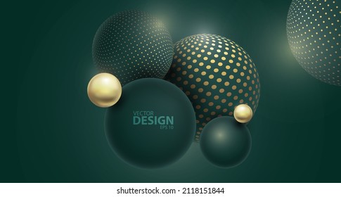 Resumen de fondo verde con formas redondeadas geométricas.