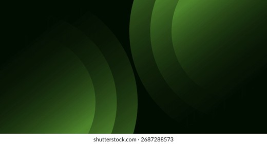 Fundo verde abstrato com linhas geométricas brilhantes. Composição de formas dinâmicas.Terno para brochura, corporativo, site, cartaz, banner, capa moderna