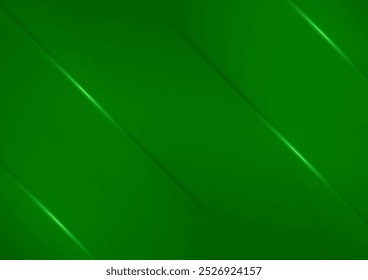 Abstract green background with glowing lines
