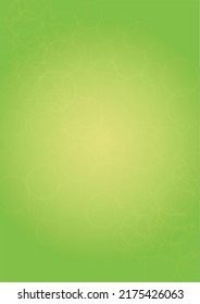 Abstract Green Background with Golden Circular Spot Lights.  Vibrant Sunlight  Summer and Spring Texture. Eco and Environment Page Design. Defocused Fresh Leaf Print.  Bokeh Blurry Template.