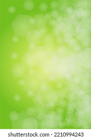 Abstrakter grüner Hintergrund mit goldenem kreisförmigem Hintergrund.  Lebhafter Sonnenschein Sommer und Frühlingsgefühl. Bokeh unscharfe Vorlage. glänzende Farbdecke. Festliche Weihnachtsmesse und Neujahrsschnee auf Grün. 