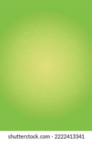 Abstract Green Background with Golden Circular Spot Lights.  Vibrant Sunlight  Summer and Spring Texture. Eco and Environment Page Design. Defocused Fresh Leaf Print.  Shiny Gradient Cover.