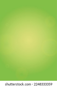 Abstract Green Background with Golden Circular Spot Lights.  Vibrant Sunlight  Summer and Spring Texture. Eco and Environment Page Design. Defocused Fresh Leaf Print.  Shiny Gradient Cover.
