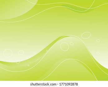 Abstract Green Background. gradient background illustration , wave lines vector wallpaper