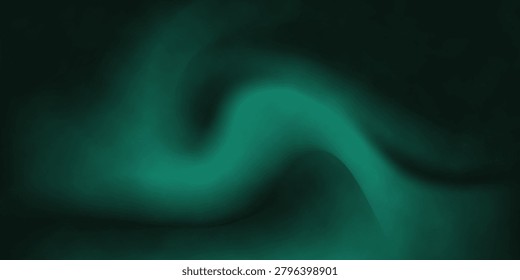 Abstract green background. Gradient. Noise grain particle rough grunge. Glow light. Space. Design. Template.