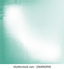 Abstract green background with hexagon