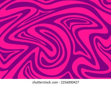 Abstract green background with hypnotic wavy lines pattern. Abstract oil painting texture