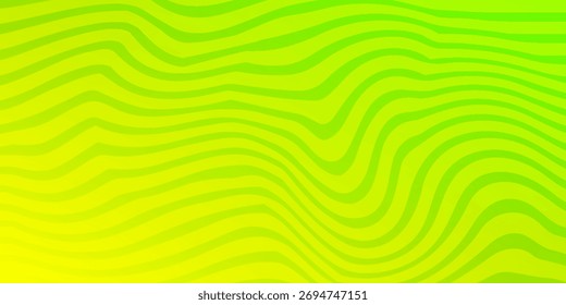 Fondo verde Abstractas con patrón de líneas onduladas hipnóticas. Fondo fresco y natural. fondo verde abstracto.