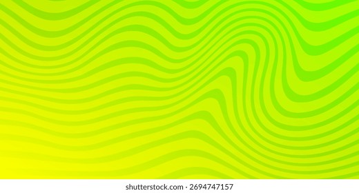 Fundo verde abstrato com padrão de linhas onduladas hipnóticas. Fundo fresco e natural. fundo verde abstrato.