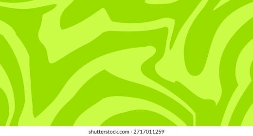 Fundo verde abstrato com padrão de linhas onduladas hipnóticas. Fundo fresco e natural. vetor eps 10.