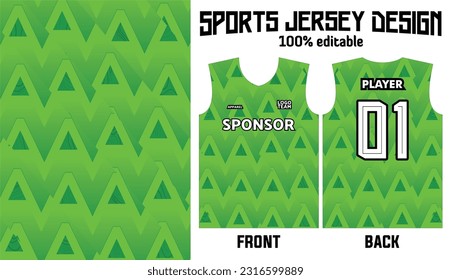 Abstract green background jersey design for sport uniform