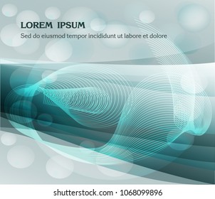 Abstract green background for layouts