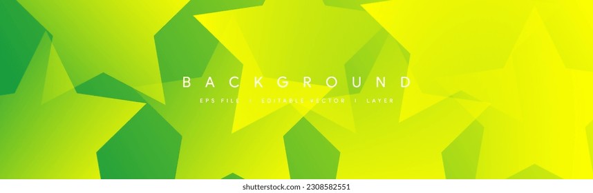 abstract green background with light multiply and shiny yellow effect vector illustration template design for cover, business presentation, web banner