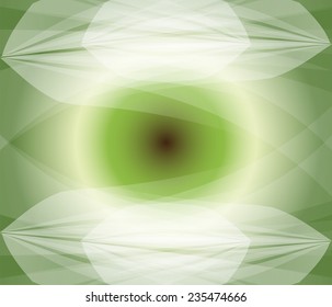 Abstract green background with lighting effect. Vector
