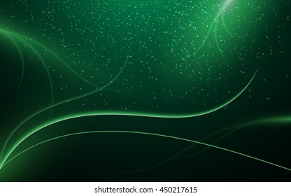 abstract green background line smooth curve design pattern