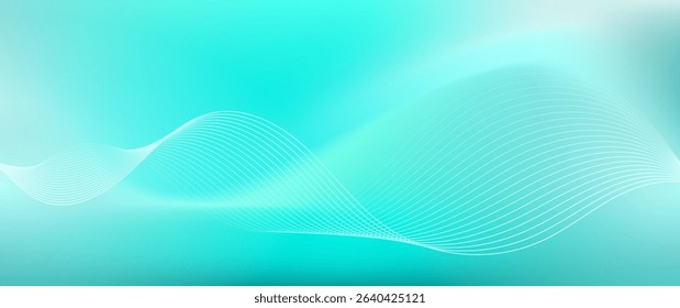 Abstract green background with line wavy.minimalist background for cover template,banner,brosur,flayer,website etc. Vector illustration eps 10