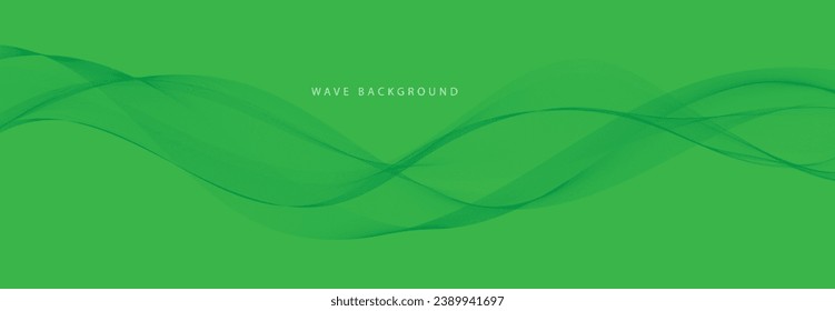 Abstract Green Background with Lines
