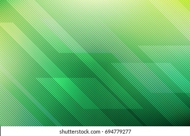 Abstract Green Background With Lines