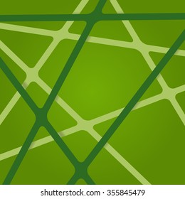 Abstract green background. Abstract green lines. Overlapping abstract art green. Streaks abstract green. Abstract green tapes. Abstract green stripes. Abstract green light design 3d background.
