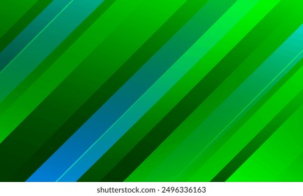 Fondo verde Abstractas con líneas. Ilustración vectorial