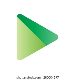 Abstract green background. Logo design. White background 