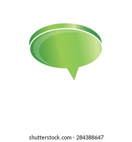 Abstract green background. Logo design. Stock vector illustration. Latex



