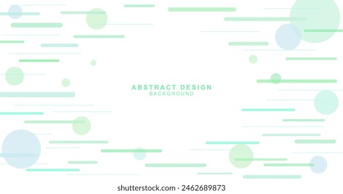 Abstractas material de fondo verde combinado con líneas y círculos