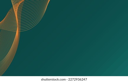 abstract green background  with modern corporate technology concept presentation or banner design , web, page, greeting, card, background. Vector illustration with line stripes texture elements