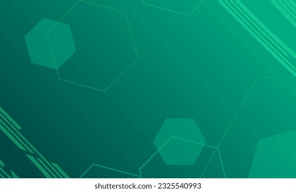 abstract green background  with modern corporate technology concept presentation or banner design , web, page, greeting, card, background. Vector illustration with line stripes texture elements